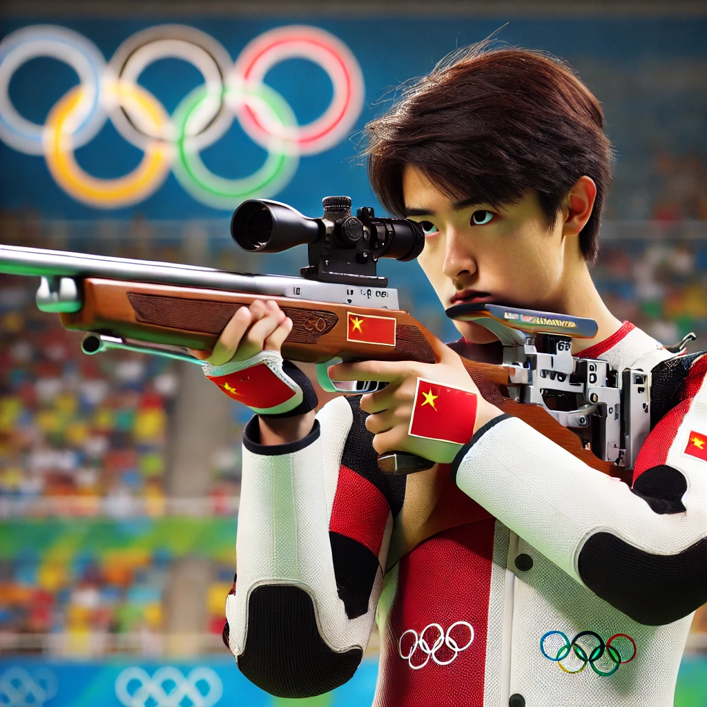 Sheng Lihao olimpiadas paris rifle china